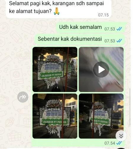 Pengiriman Papan Bunga Selamat Bendungan Hilir