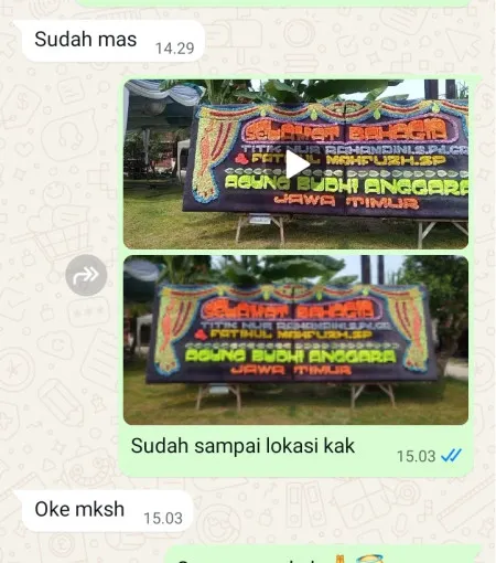 Pengiriman Papan Bunga Bendungan Hilir
